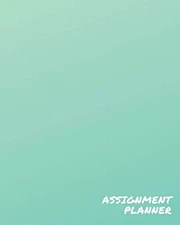 Assignment Planner: A Simple, Easy-To-Use School Homework Notebook Agenda | ...