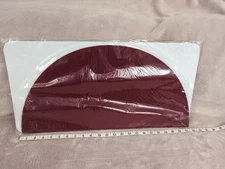 HALF CIRCLE CLOSE UP MAT - RED Pad Magic 22.5"x11.5" Professional