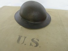 US Army M17 Stahlhelm aged Steelhelmet WK1 WWI Canadien Allied Forces Broadie