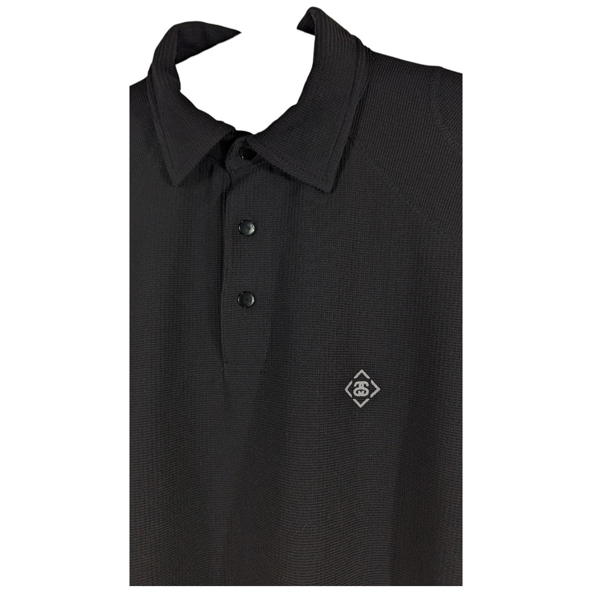 Stussy Mens Polo Shirt Large Black Long Sleeve Vintage 90s | eBay