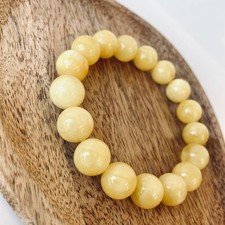 Yellow Amber Bracelet Made, Natural Baltic Amber