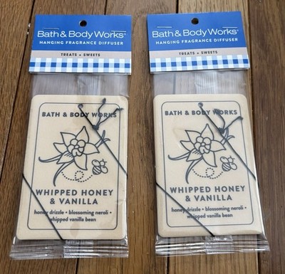 Lot Set Bath & Body Works Car Hanging Fragrance Diffuser Whipped Honey Vanilla