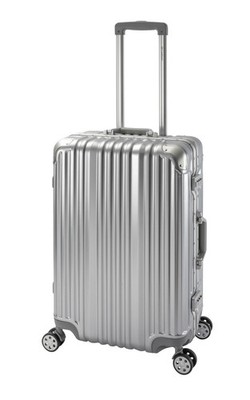 Travelhouse  London - Koffer Trolley Hartschale Alu-Rahmen TSA silber Vol. 67L