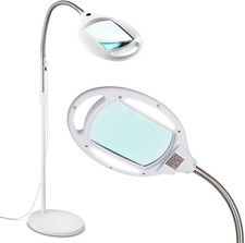 Brightech Lightview Pro LED Magnifying Floor Lamp - Daylight Bright Full Spectru