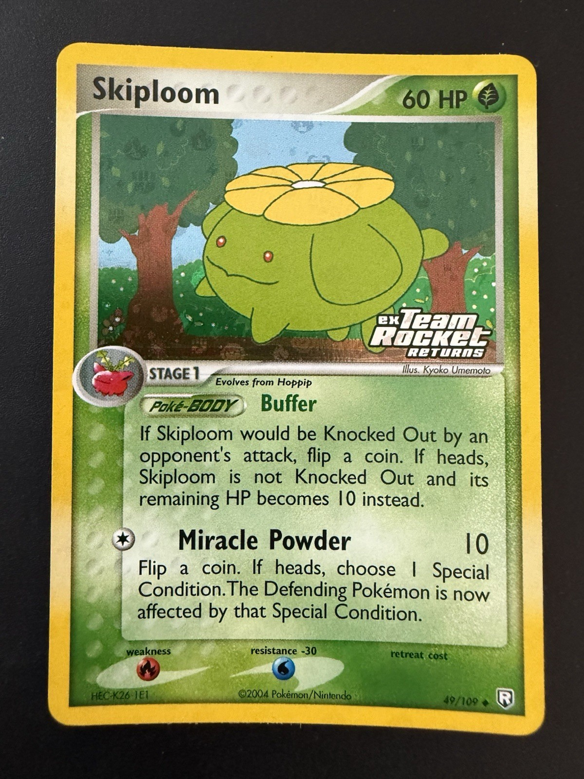 Pokémon TCG Team Rocket Returns Skiploom 49/109 Stamped Reverse Holo NM