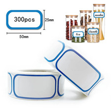 300pcs Removable Freezer Labels 1x2" Self-Adhesive Food Stickers