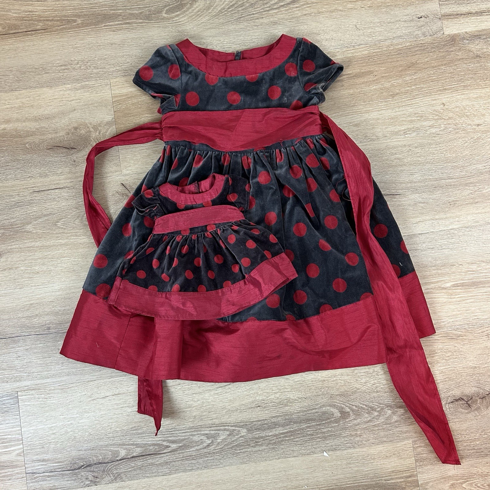 American Girl and Doll Matching Dress Girl Size 4 Bitty Baby