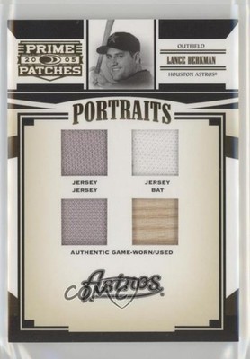 2005 Donruss Prime Patches Portraits Quad Swatch /150 Lance Berkman #P-49 1n8n