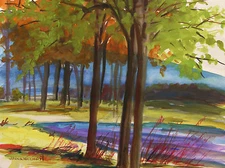 ORIGINAL Landscape WATERCOLOR Painting John Williams art JMW Impressionism