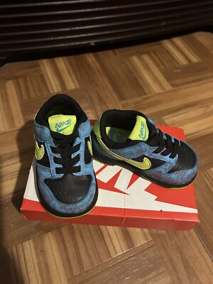 Toddler's Nike Dunk Low SE 2 Multi-Color/Volt-Black (DV1697 900) - 9
