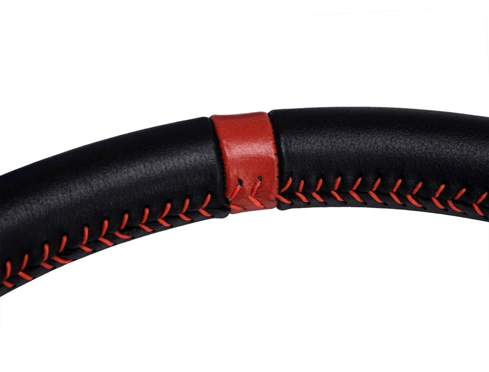 Руль PRP плоский кожаный красная полоса/быстросъемный для John Deere Gator - Изображение 4 из 4