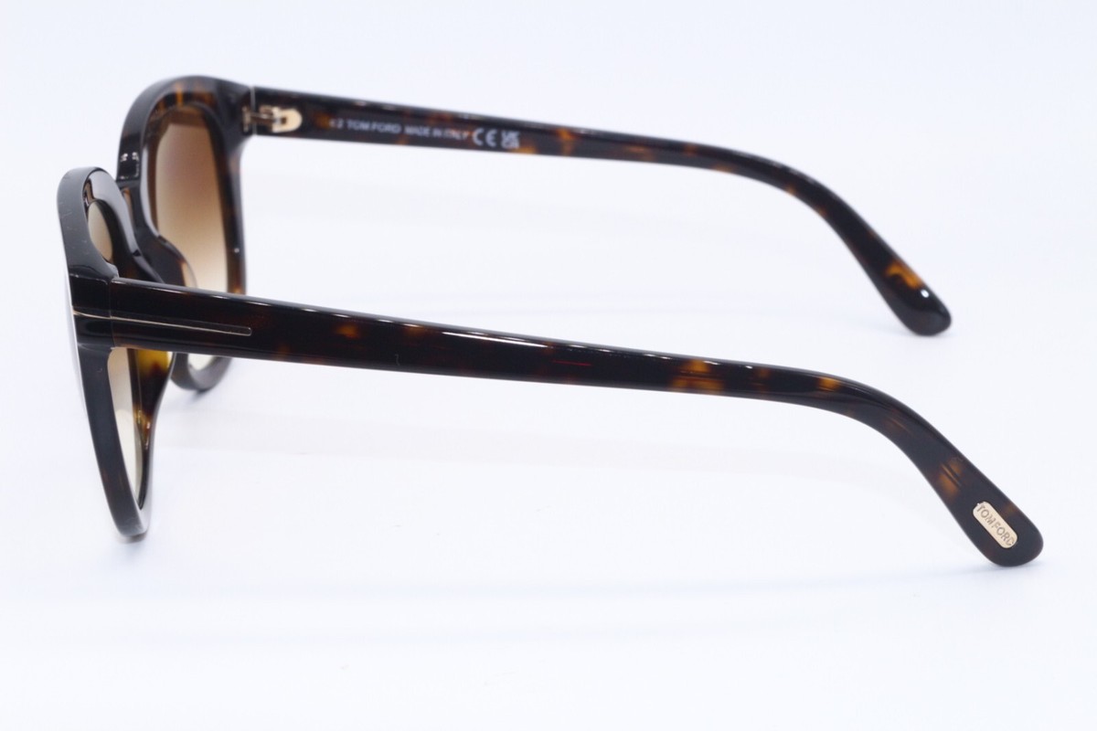 ?️ TOM FORD Olivia-02 TF914 52F Dark Havana Sunglasses Tom Ford Tamara-02 Sunglasses FT1114 52E Dark Havana - eye  main image 3