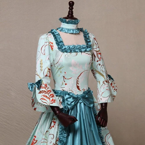 Mujeres Vintage Medieval Victoriano Vestido Renacimiento Vestidos de Baile Vestidos Disfraz - Imagen 7 de 13