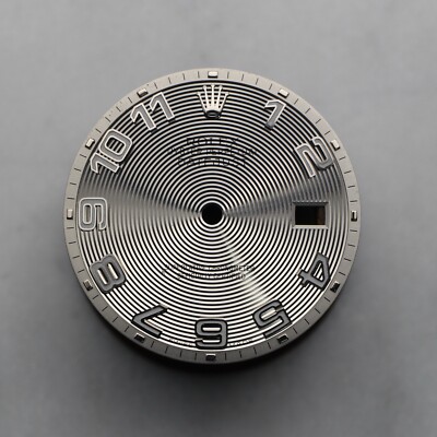 Rolex Datejust Graues Zifferblatt Concentric Dial Zahlen 116200 116234 Silver