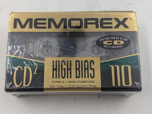 Pair Memorex CD2 110 High Bias Type II High Position Cassette Tapes - Picture 4 of 4