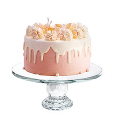 Uten 11" Vidrio Cristal Pastel Soporte Mesa Postre Exhibición Plato Redondo Base Fiesta