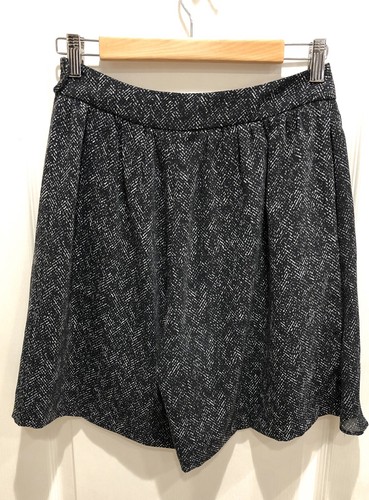 Anthropologie $118 Corey Lynn Calter Town Shorts Skort Ruffle Skirt Black Size 2 - Picture 6 of 12