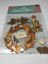 Jolee's Boutique 7 pc dimensional Scrapbook stickers AUTUMN fall decorations New