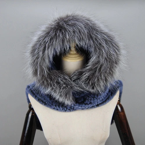 Neu Damen 100% Rex Kaninchenfell Mütze Russische Mütze Uschanka Fuchspelzkragen Schals - Bild 8 von 18