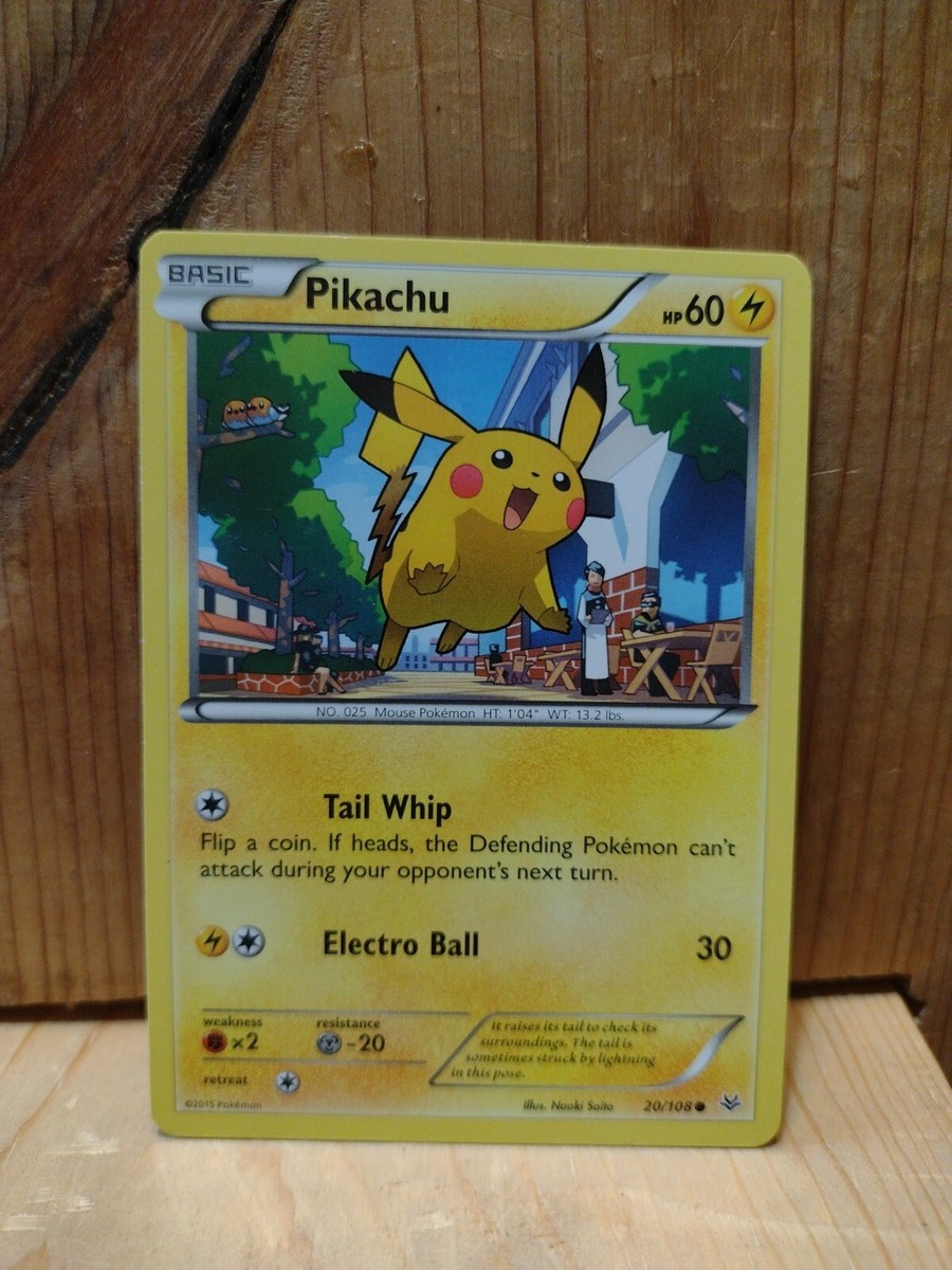 2015 pokemon card's value Pokemon Card 2015: Pikachu 20/108