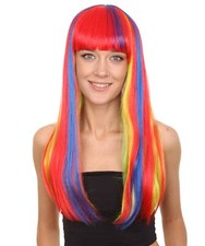 Rainbow Bob Wig  Party Ready Fancy Cosplay Halloween Wig HW-2304