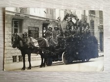 photo ancienne char de carnaval à nice 06