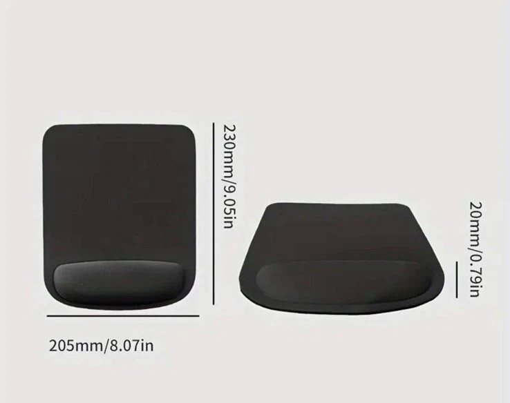 Ergonomic Mouse Pad With Wrist Rest Square Mouse Pad Easy Typing & p - Image 2 of 3