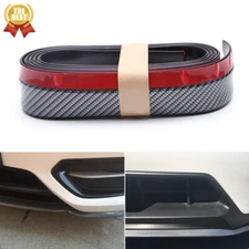Universal Carbon Fiber Front Bumper Lip Splitter Spoiler Chin Protector Body Kit