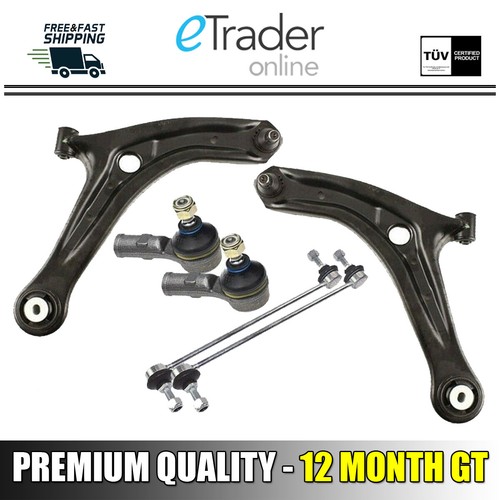 For FORD FIESTA MK7 FRONT WISHBONES ARMS PAIR 20082018 Inc Track Rods