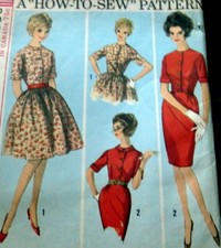 LOVELY VTG 1960s DRESS Sewing Pattern 12/32