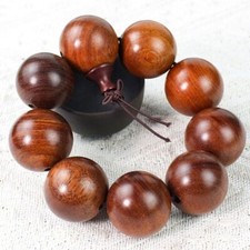 30mm 9 Prayer Beads Natural Wood Men Buddha Lucky Bracelet Jewelry Accessories