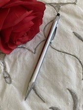 Genuine Vintage CROSS Made In USA Silver Ballpoint Writing Pen