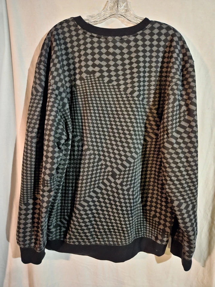 Sudadera Vintage Airwalk Negra Y Gris A Cuadros Talla 2XL Foto 2 de 4