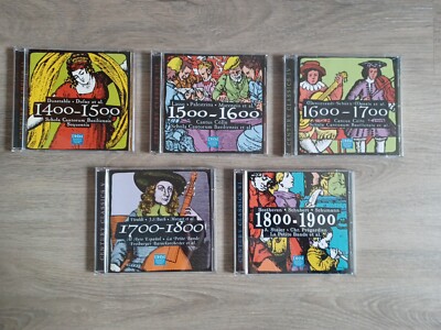 5 CDs Century Classics II bis IV  1400 bis 1900 DHM 