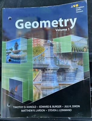 Geometry Volume 1  part of the GO MATH! Series Text with Perforated Pages