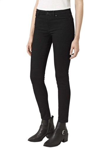 All Saints Mast Jeans, Size 24W, Black 