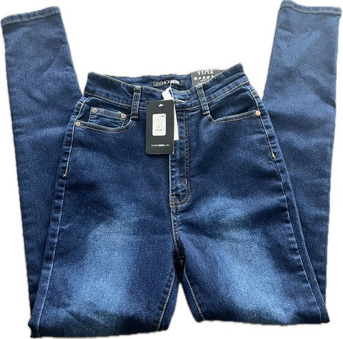 FASHION NOVA NWT Supernatural High Rise Skinny Jeans Blue Size 11/12