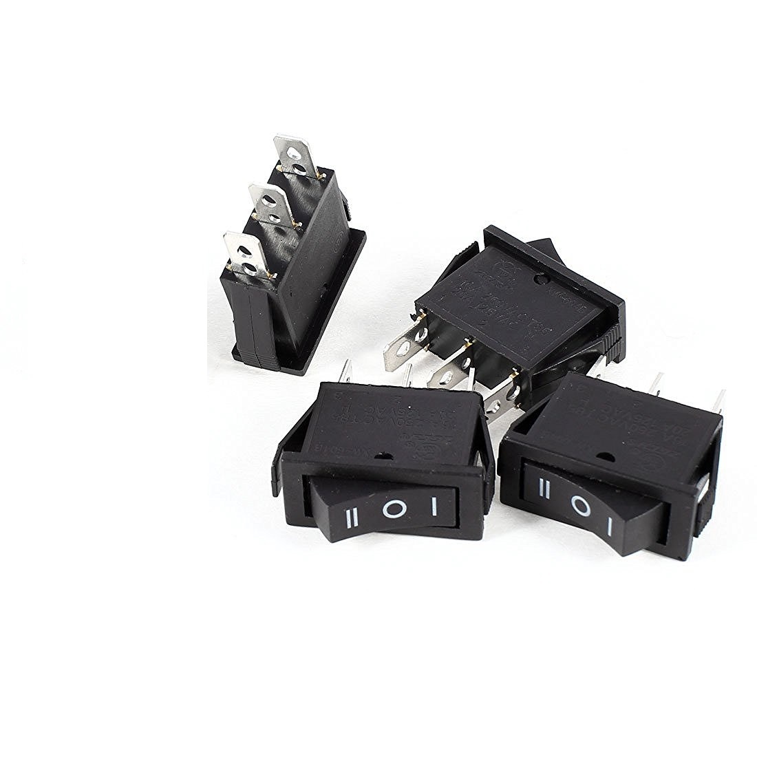 1/2/5/10Pcs Black 3Pin ON-OFF-ON 3 Position Rocker Switch 15A/250V 20A/125V SPDT