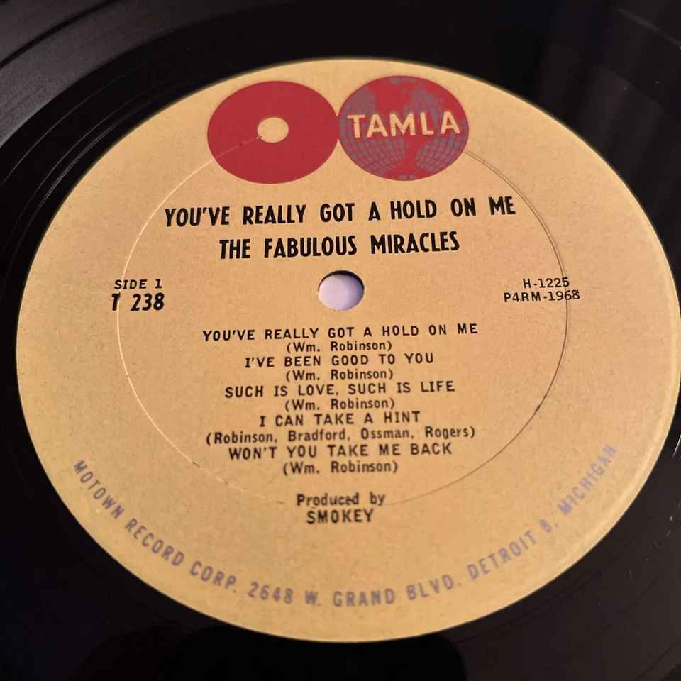 The Fabulous Miracles - VG Vinyl LP - 1963 T 238 Mono Tamla- Smokey Robinson - Image 4 of 4