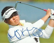 LPGA GOLFER MEGAN KHANG HAND SIGNED 8x10 PHOTO A w/COA WOMEN'S GOLF PROOF 