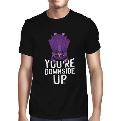 1Tee Herren You're Downside Up Bat T-Shirt