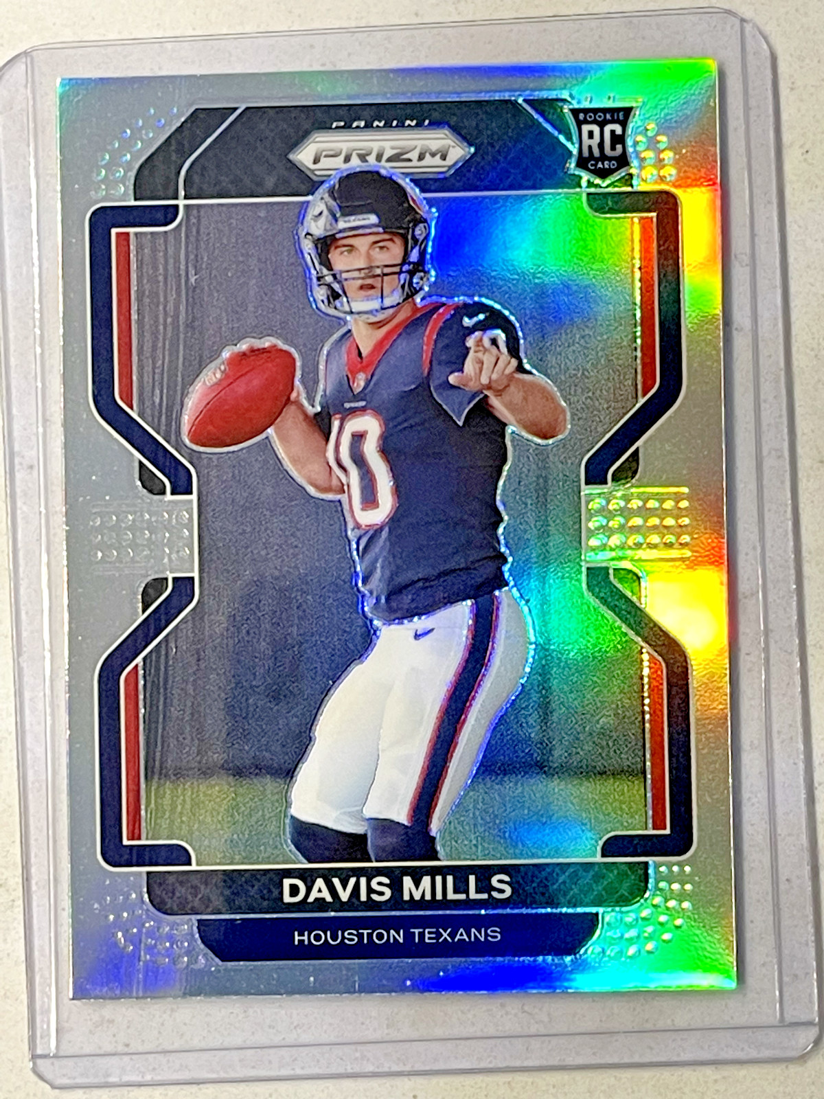 2021 Prizm Davis Mills Silver Prizm Variation Rookie Card RC #V-352 Texans