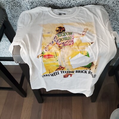2022 Elton John T-Shirt Farewell Yellow Brick Road Tour official size small rare