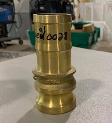 2'' Brass Camlock Fitting x 2'' Hose Shank Style E E200 BR