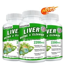 Liver Cleanse & Detox Support Supplement 2200mg with Milk Thistle & Dandelion