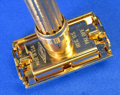 GILLETTE VTG ARISTOCRAT Adjustable Gold Plated TTO Razor 1964 Made