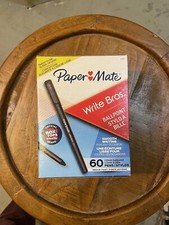 Paper Mate Write Bros Ballpoint Pens, 1.0mm , 60-Count, Black