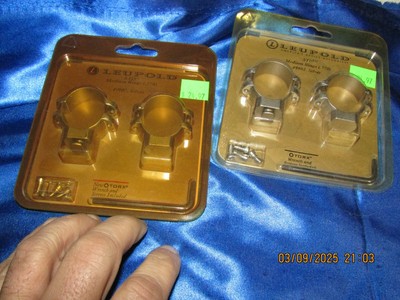 NEW Leupold STD Low Extension Scope Ring Set (.770) 49902 SILVER!!
