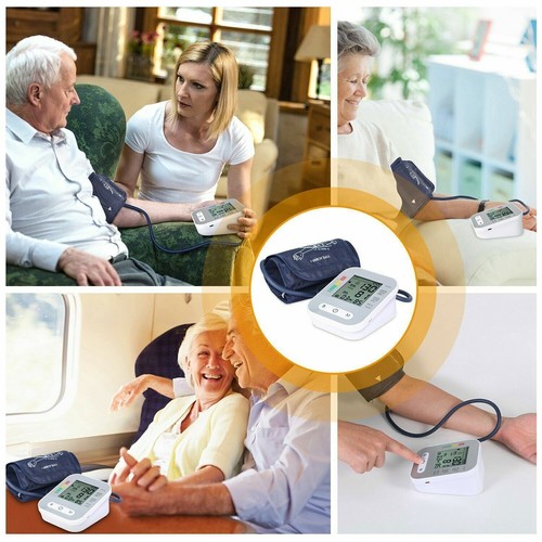 Monitor automático de presión arterial de brazo digital brazalete pulso máquina de frecuencia cardíaca - Imagen 10 de 19