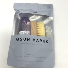Jason Markk Mens Essential Kit Premium Shoe Cleaner 4oz Solution Brush Biodegrad